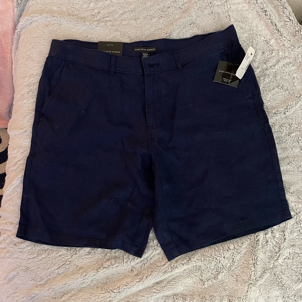 Saks Fifth Avenue Linen Shorts - Size 34